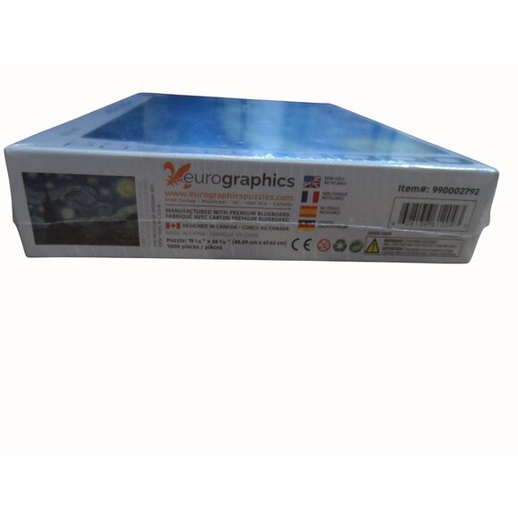 Vincent Van Gogh Starry Night 1000 Piece Jigsaw Puzzle Eurographics Fine Art - Picture 5 of 5